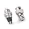 DIYhz GX12 7 Pins Panel Metal Mount Circular Metal Aviation Connector Adapter Male Female Plug Socket with Waterproof Cap 5 Pcs