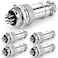 DIYhz GX16 10 Pins Panel Metal Mount Circular Metal Aviation Connector Adapter Male Female Plug Socket 5 Pcs