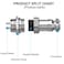 DIYhz GX16 10 Pins Panel Metal Mount Circular Metal Aviation Connector Adapter Male Female Plug Socket 5 Pcs