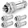 DIYhz GX16 10 Pins Panel Metal Mount Circular Metal Aviation Connector Adapter Male Female Plug Socket 5 Pcs