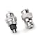 DIYhz GX16 3 Pins Panel Metal Mount Circular Metal Aviation Connector Adapter Male Female Plug Socket with Waterproof Cap 10 Pcs