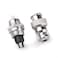 DIYhz GX16 3 Pins Panel Metal Mount Circular Metal Aviation Connector Adapter Male Female Plug Socket with Waterproof Cap 10 Pcs