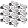 DIYhz GX16 3 Pins Panel Metal Mount Circular Metal Aviation Connector Adapter Male Female Plug Socket with Waterproof Cap 10 Pcs