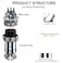 DIYhz GX16 6 Pins Panel Mount Circular Metal Aviation Connector Adapter Male Female Plug Metal Socket 10 Pcs
