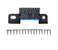 E-Car Connection ECar Connection Universal OBD2 16 Pin Square L Type Car Connection MaleFemale Adaptor Plug with Screws J1962 Female
