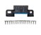 E-Car Connection ECar Connection Universal OBD2 16 Pin Square L Type Car Connection MaleFemale Adaptor Plug with Screws J1962 Female