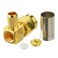Eightwood 10pcs SMA Male Crimp Connector Right Angle for RG58 RG142 LMR195 Coaxial Cable