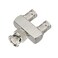 Eightwood BNC Splitter Adapter 2Pack BNC Male to Dual Female Tee Type 3 Way Audio RF Coax Connector