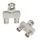 Eightwood BNC Splitter Adapter 2Pack BNC Male to Dual Female Tee Type 3 Way Audio RF Coax Connector