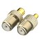 Eightwood SMB to F RG6 Coax Antenna Adapter Conversion kit 2pcs Compatible with Satellite Sirius XM Radio