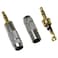 E-outstanding Eoutstanding 35mm Male Plug 2 PCS 3 Pole 35mm Male Headphones Jack Stereo Audio Soldering Adapter GoldPlated Brass Connector