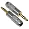 E-outstanding Eoutstanding 35mm Male Plug 2 PCS 3 Pole 35mm Male Headphones Jack Stereo Audio Soldering Adapter GoldPlated Brass Connector