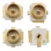E-outstanding Eoutstanding 4PCS IPEXIPX UFL SMD SMT Solder for PCB Mount Socket Jack Female RF Coaxial Connector Antenna Block