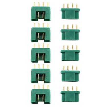 E-outstanding Eoutstanding MPX 6Pin Plug 5Pairs MPX Multiplex 6 Pin Connector Goldplated Pin 30Amp Male Female Sockets RC Aeromodelling Field Accessories