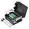 F-ber Fber DB9 DSub 9Pin Plug Male to Screw Terminal Connector Signal Module 55 x 34 x 2 cm Each with Cleaning Washer Total 1