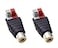 Haokiang 2Pack Speaker Phono RCA Female to 2 Screw Terminal Strip Audio Video Spring Press Type Balum Connector Adapter RCA FAV F