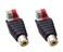 Haokiang 2Pack Speaker Phono RCA Female to 2 Screw Terminal Strip Audio Video Spring Press Type Balum Connector Adapter RCA FAV F