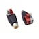 Haokiang 2Pack Speaker Phono RCA Female to 2 Screw Terminal Strip Audio Video Spring Press Type Balum Connector Adapter RCA FAV F