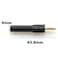 heyous 2pcs Gold Plated 2mm Mini Male Banana Plug to 4mm Female Jack Connector Adapter Color 1red1black