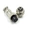 Hxchen 5 Pin Metal Male Female Panel Connector 12mm GX125P Aviation Plug Silver 2 Sets