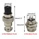 Hxchen 5 Pin Metal Male Female Panel Connector 12mm GX125P Aviation Plug Silver 2 Sets