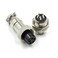 Hxchen 5 Pin Metal Male Female Panel Connector 12mm GX125P Aviation Plug Silver 2 Sets