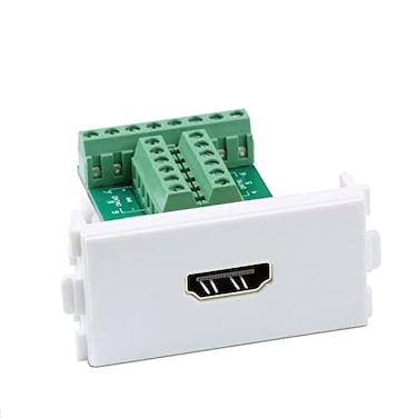 Jienk Solderless Panel Mount HDMI Socket to Terminal Block Breakout Port Terminal Solderfree Breakout Connector Board