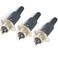 JING jing 4 Pin DIN Male Plug Female Adapter Socket Panel Mount Chassis Audio AV Solder 4 pin din Connector 3 Sets black
