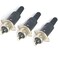 JING jing 4 Pin DIN Male Plug Female Adapter Socket Panel Mount Chassis Audio AV Solder 4 pin din Connector 3 Sets black