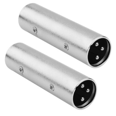 JOMLEY XLR Male Adapter 3 Pin XLR Male to Male Microphone Cable Adapter 2 Pack
