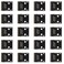 jujinglobal Jujinglobal 20pcs RJ45 Ethernet Breakout Board PCB Connector for RS232 RS422 RS485 DMX512