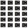 jujinglobal Jujinglobal 20pcs RJ45 Ethernet Breakout Board PCB Connector for RS232 RS422 RS485 DMX512