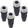 Lonlonty M12 4Pin Female Circular Aviation Connector Plug 12mm Waterproof Circular Aviation Connector Plug Adapter 4 Pack