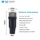 Lonlonty M12 4Pin Female Circular Aviation Connector Plug 12mm Waterproof Circular Aviation Connector Plug Adapter 4 Pack