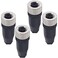 Lonlonty M12 4Pin Female Circular Aviation Connector Plug 12mm Waterproof Circular Aviation Connector Plug Adapter 4 Pack