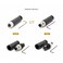 Elecbee M8 3 Pin Connector A Code Male Plug Straight NonShield Field Wireable Screw Termination Connector 8mm Industrial Circular Connector Outdoor Waterproof IP67