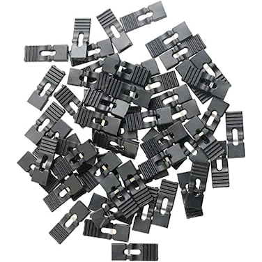 MEETOOT 100pcs Black 254mm Standard Pin Header Jumper Cap Lengthened Short Connection Block Circuit Board Shunts Short Circuit Cap for Hard Drive CD DVD Motherboards DIY Accessories 135 x 5 x 24mm
