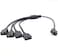 MICRO CONNECTORS Micro CONNECTORS 3Pin Addressable RGB ARGB 1 to 4 Splitter Cable 50cm with Male Pins F0404ARGB50