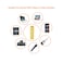 Onwon Gold Plated Coupler 35mm Stereo Jack to 35mm Stereo Jack Metal Adaptor Female to Female Audio Coupler Connectors 5 Pack