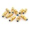 PASOW Pasow F81 Barrel Connectors High Frequency 3GHz Female to Female FType Adapter Couplers 10 pcs Gold
