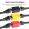 PASOW RJ45 Coupler inLine Coupler Cat7 Cat6 Cat5e Ethernet Cable Extender Adapter Female to Female 3 Pack
