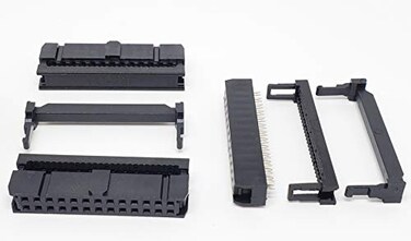 PC Accessories Connectors Pro 30Pack 2X13 26P 254mm 01 Pitch Dual Rows IDC Sockets for Standard Flat Ribbon Cable 26 Pins FC Female Connector 30PK