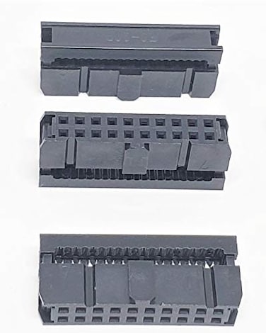 PC Accessories Connectors Pro 50Pack 2X10 20P 254mm Dual Rows IDC Sockets for Flat Ribbon Cable 20 Pins FC Female Connector