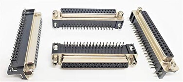 PC Accessories Pc Accessories Connectors Pro 6Pack DB37 Female Right Angle PCB Mount Connector DSub 37 Pins 90 Degree PC Board DR37F 6Pack