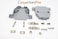 PC Accessories Pc Accessories Connectors Pro Gray Plastic Hood for DB25 Pin Connectors Short Screws 50Pack