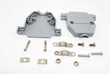 PC Accessories Pc Accessories Connectors Pro Gray Plastic Hood for DB25 Pin Connectors Short Screws 50Pack