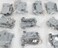 PC Accessories 15Pack Connectors Pro DB9 HD15 Grey Plastic Hoods Short Screws for DSub 9P or HD 15P Connector