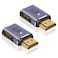 Poyiccot 8K HDMI Extension Adapter 48Gbps HDMI Male to Female Extender Adapter 90 Degree UHD 21 Video and Audio Connector for HDTV Switch Xbox One PS5 Laptop 2Pack