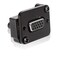 QIANRENON DB15 Panel Mount Straight Through Connector VGA Female to Female Socket Converter 3 Row 15 Hole VGA Coupler Transmits Analog Video Signal 1080P