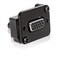 QIANRENON DB15 Panel Mount Straight Through Connector VGA Female to Female Socket Converter 3 Row 15 Hole VGA Coupler Transmits Analog Video Signal 1080P